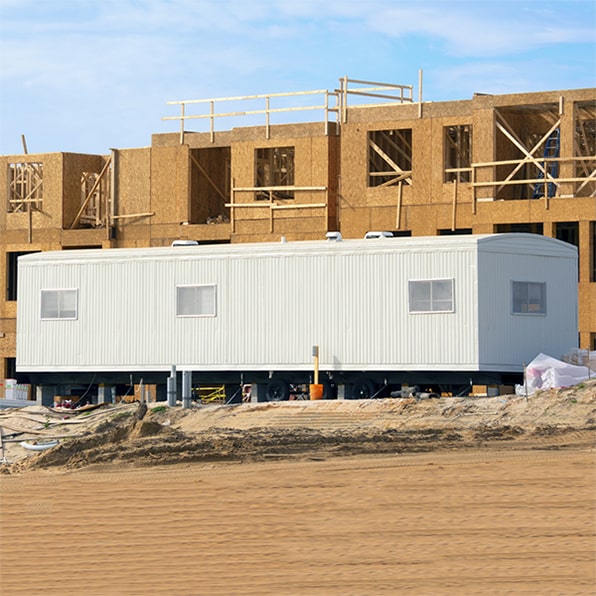 we offer construction trailers that are equipped with restroom facilities for added convenience on the job site